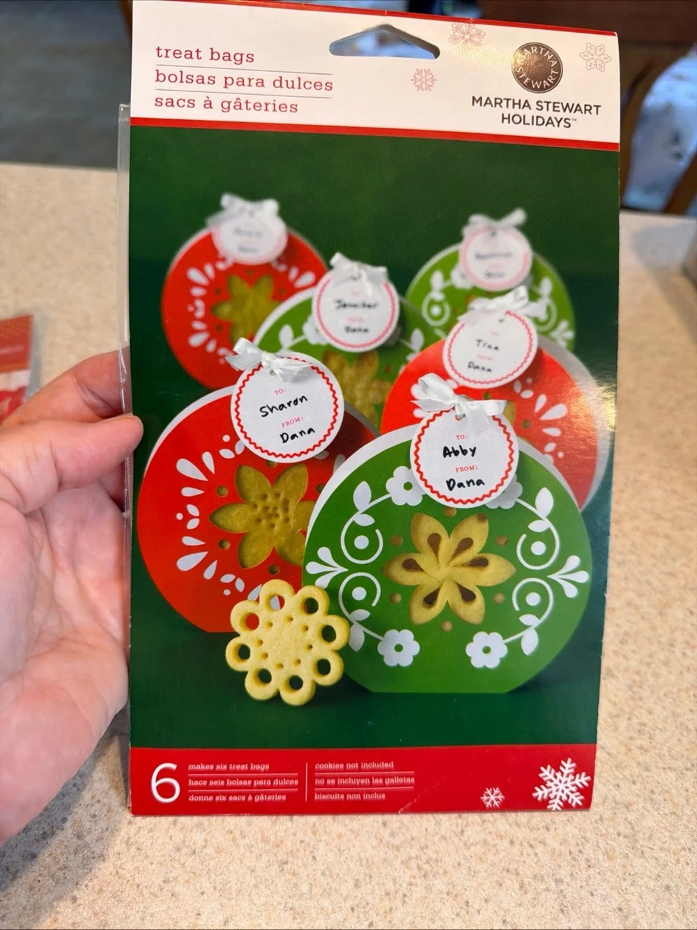 Martha Stewart Holidays Christmas Treat Bags - Red & Green Scandinavian